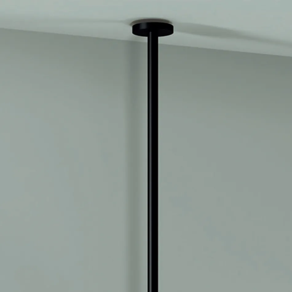 Pasqyrë metalike e varur me dritë opsionale Prodhuar në Itali - Amadeus Viadurini