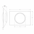 Pasqyrë banjo muri me ndriçim LED - Dotta Viadurini