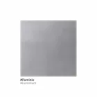 Pasqyrë banjo në imitim të aluminit me dritë të pasme prodhuar në Itali - Palau Viadurini