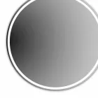 Pasqyrë banje me ndriçim të rrumbullakët me rërëpastrim prodhuar në Itali - Ranio Viadurini