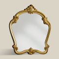 Pasqyrë në formë klasike me kornizë me gjethe ari Prodhuar në Itali - Madalina