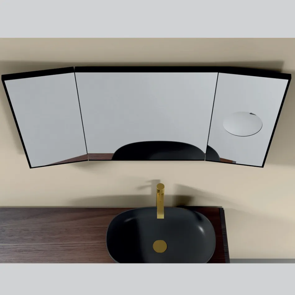 Pasqyrë me 2 anë të lëvizshme dhe pasqyrë zmadhuese Prodhuar në Itali - Nelson Viadurini