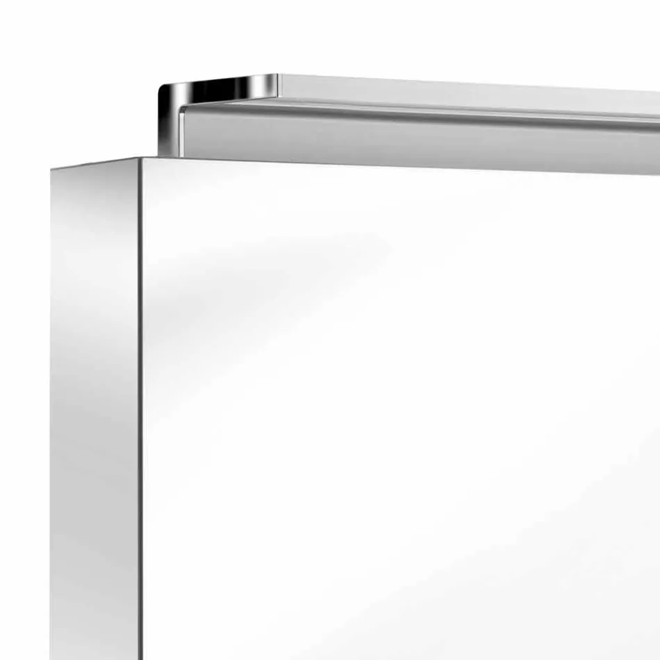 Pasqyrë kabinete muri moderne me dy dyer me rafte të brendshme - Bramo Viadurini