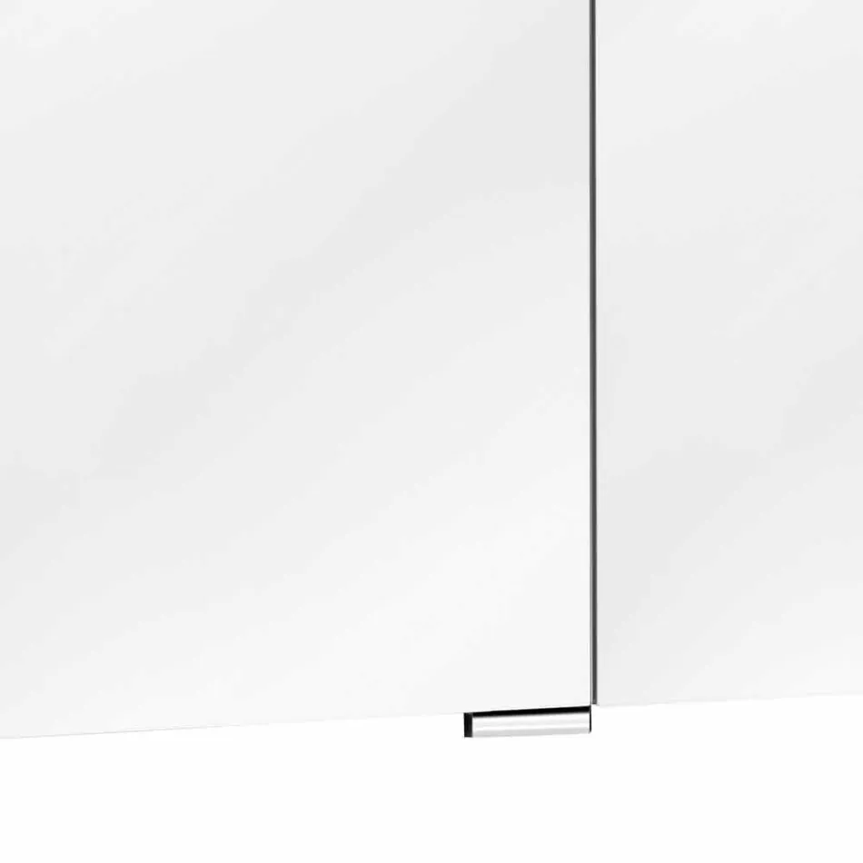 Pasqyrë kabinete muri moderne me dy dyer me rafte të brendshme - Bramo Viadurini