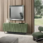 Pasqyrë me Kornizë të Formuar e Disponueshme në 3 Madhësi dhe 2 Ngjyra - Carolina Viadurini