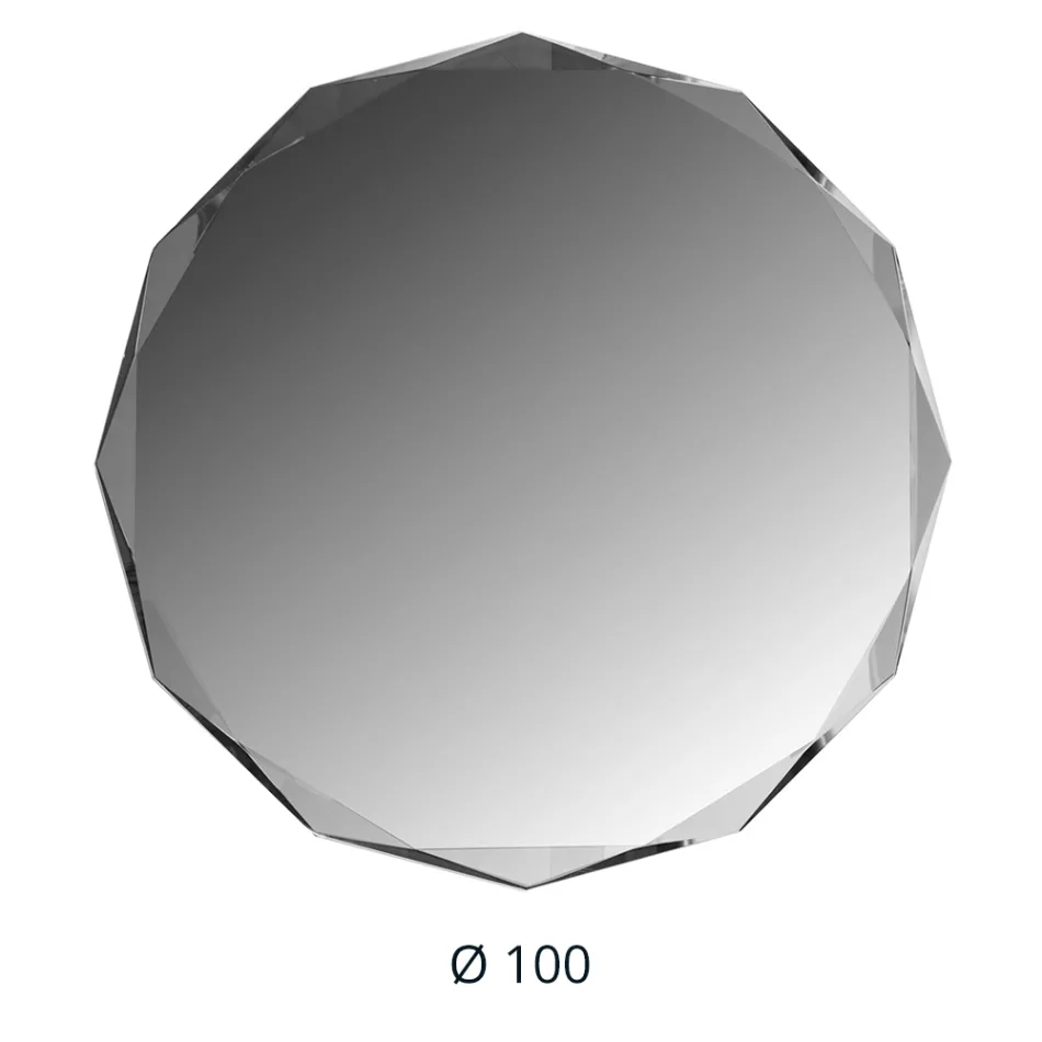 Pasqyrë e Gdhendur me Diamant me Skaje të Pjerrët - Excelsior Viadurini