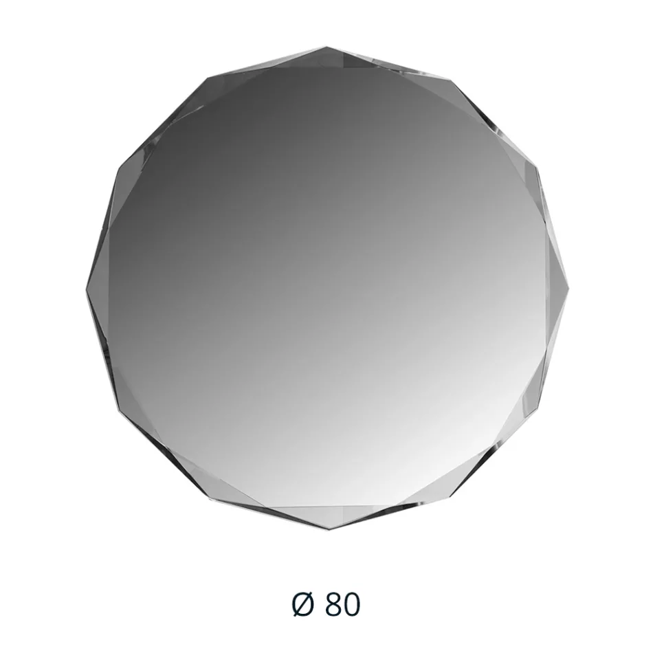 Pasqyrë e Gdhendur me Diamant me Skaje të Pjerrët - Excelsior Viadurini