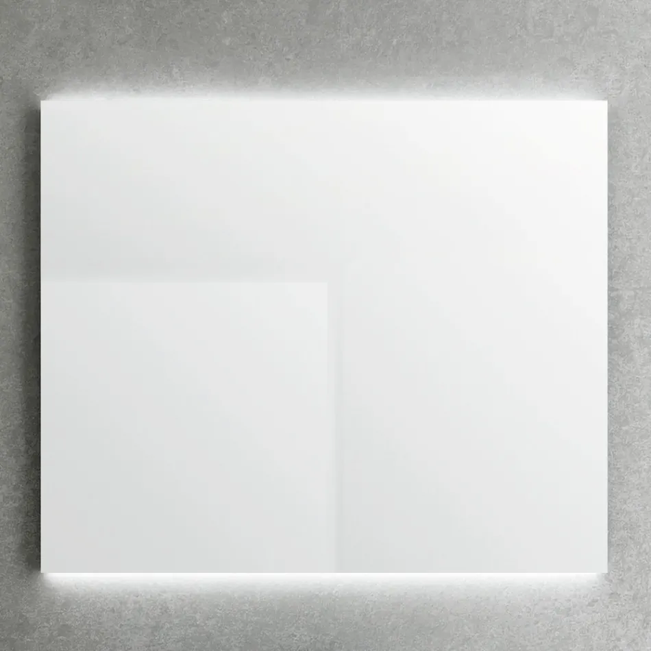 Pasqyrë me dritë prapa në faqet horizontale Prodhuar në Itali - Sigmund Viadurini