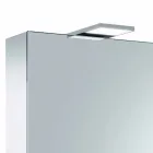 Pasqyrë kontejner me 3 dyer me 9 rafte të brendshme dhe ndriçim LED - Ratchet Viadurini