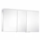 Pasqyrë për ruajtjen e murit 3 dyerve në alumin të lyer me argjend - Alfio Viadurini