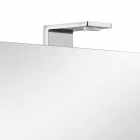 Enë pasqyre me 4 dyer kristali me 12 rafte dhe 4 drita LED - Maxi Viadurini