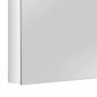 Enë pasqyre me 4 dyer kristali me 12 rafte dhe 4 drita LED - Maxi Viadurini