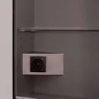 Pasqyrë në mur me 2 dyer moderne, ndriçim LED, Adele Viadurini