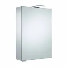 Pasqyrë për ruajtjen e murit me dyer të varura dhe ndriçim LED - Ratchet Viadurini