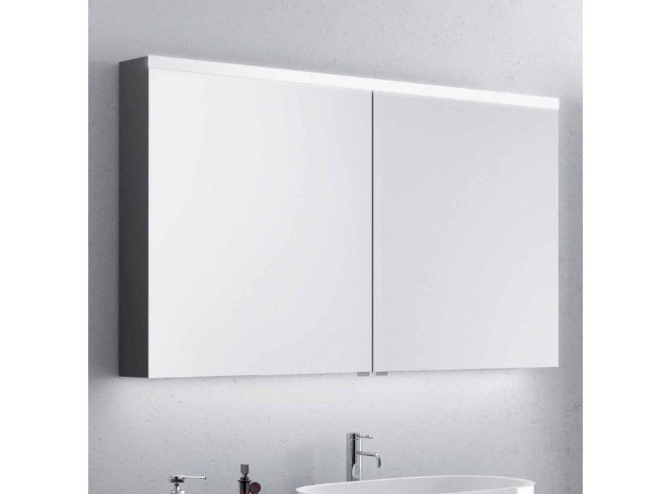 Pasqyrë e banjës me vaskë me dy dyer, dizajn modern, Carol Viadurini