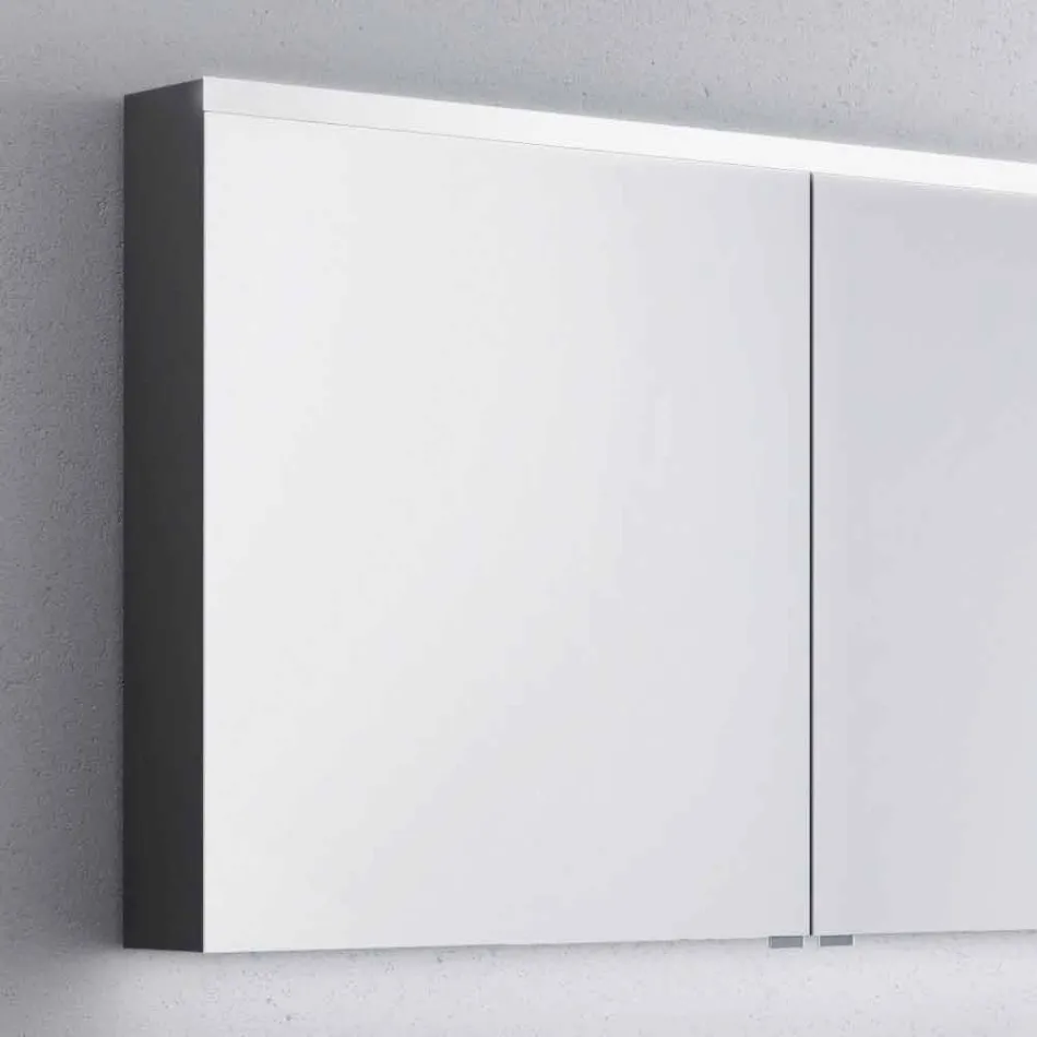 Pasqyrë e banjës me vaskë me dy dyer, dizajn modern, Carol Viadurini