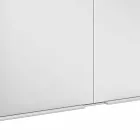 Dollap pasqyre moderne i mbyllur në alumin prej lyer me argjend - demon Viadurini