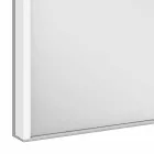 Dollap pasqyre moderne i mbyllur në alumin prej lyer me argjend - demon Viadurini