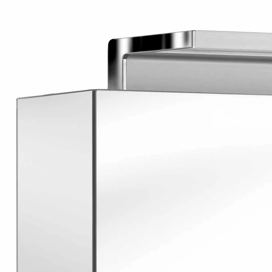 Pasqyrë muri me 2 dyer me dritë LED dhe bazat e energjisë - Bramo Viadurini