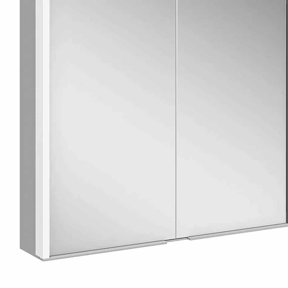 Pasqyrë muri në alumin me ndriçim LED - Demon Viadurini