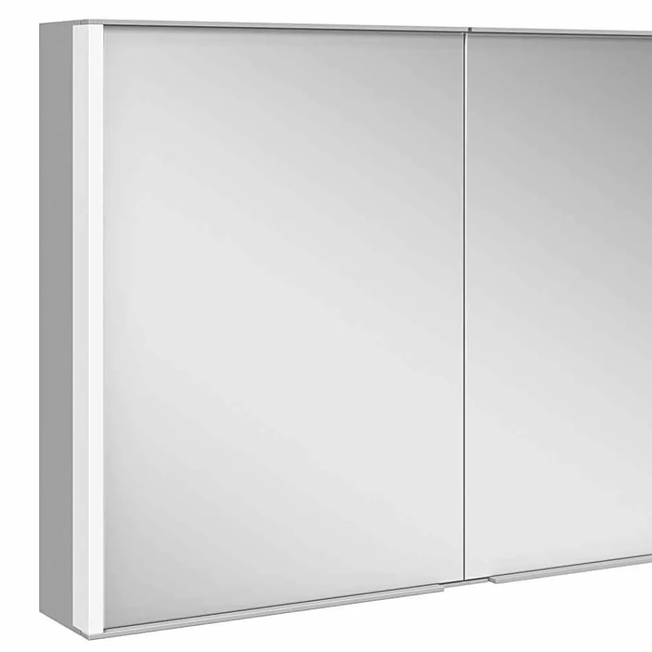 Pasqyrë muri në alumin me ndriçim LED - Demon Viadurini