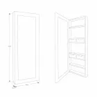 Pasqyrë ruajtëse muri me dushqe me rafte dhe sirtarë të brendshëm - Ralio Viadurini