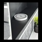 Enë pasqyre druri me pasqyrë të dyfishtë dhe drita Prodhuar në Itali - Darwin Viadurini