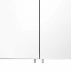 Pasqyrë kontejner modern me 2 dyer në alumin të lyer me argjend - Alfio Viadurini