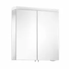 Pasqyrë kontejner modern me 2 dyer në alumin të lyer me argjend - Alfio Viadurini