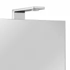 Pasqyrë kontejner modern me 3 dyer kristali dhe 3 drita LED - Maxi Viadurini