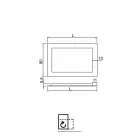 Pasqyrë qelqi e dekoruar me fletë ari Paskali Viadurini