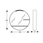 Pasqyrë banjoje metalike me 2 rafte qelqi Prodhuar në Itali - Einstein Viadurini