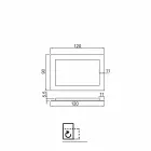 Pasqyrë bashkëkohore e banjës me kornizë qelqi dekorative dhe drita LED Tara Viadurini