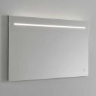 Pasqyrë Muri Moderne me Dritë LED dhe Kornizë Çeliku Prodhuar në Itali - Yutta Viadurini