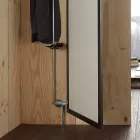 Pasqyrë muri me çengela për dyer dhe pallto hapëse të prodhuara në Itali - Boro Viadurini