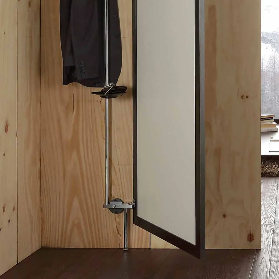 Pasqyrë muri me çengela për dyer dhe pallto hapëse të prodhuara në Itali - Boro Viadurini