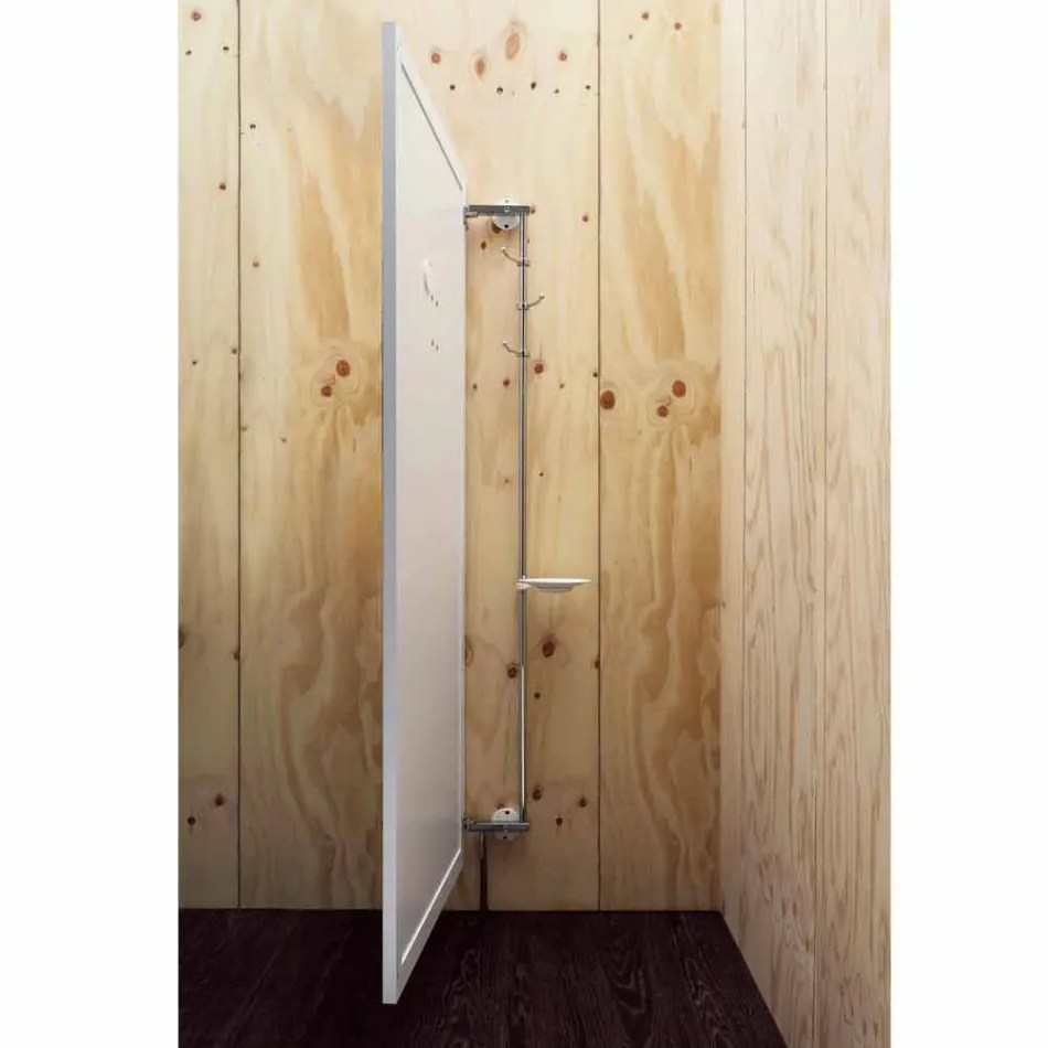 Pasqyrë muri me çengela për dyer dhe pallto hapëse të prodhuara në Itali - Boro Viadurini