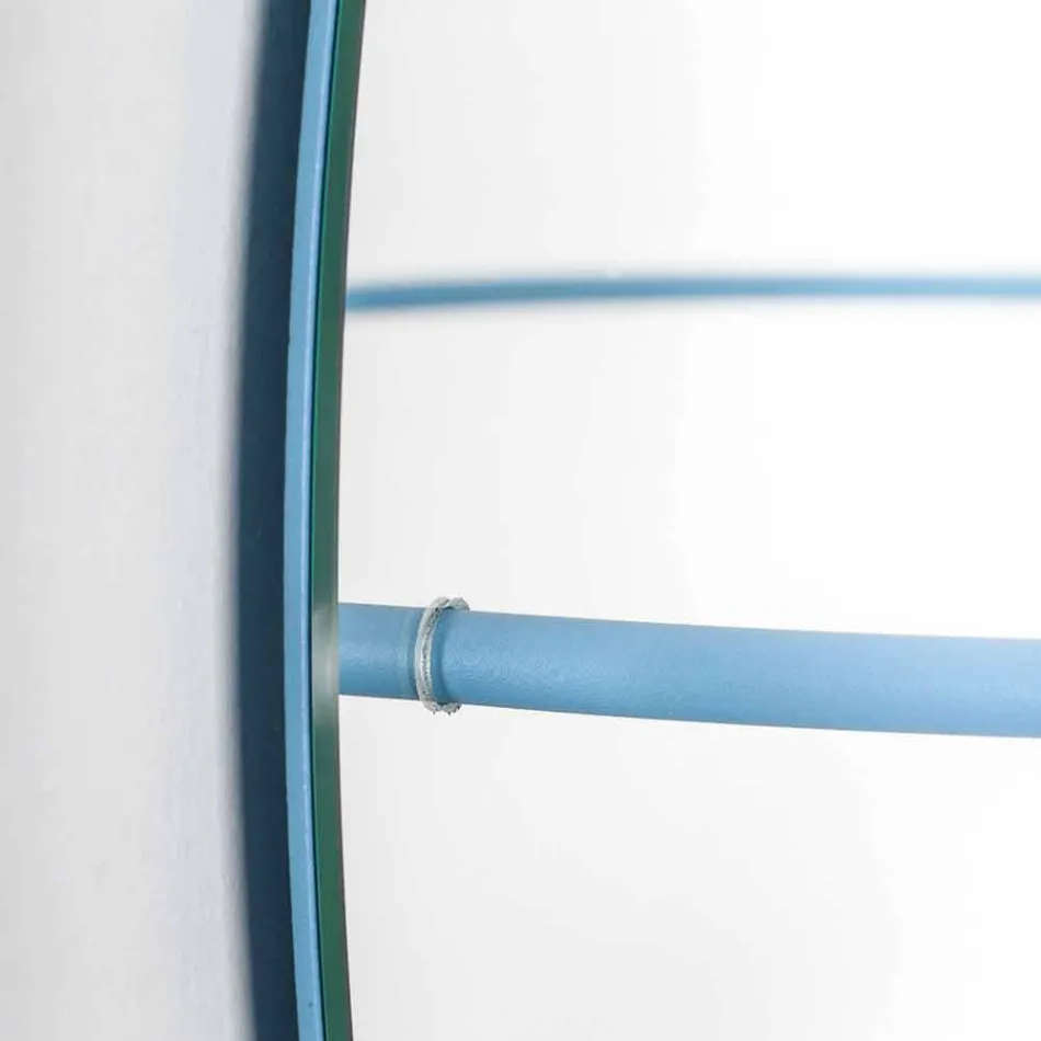 Pasqyrë muri me mbajtëse moderne çeliku të prodhuara në Itali - Chioccia Viadurini