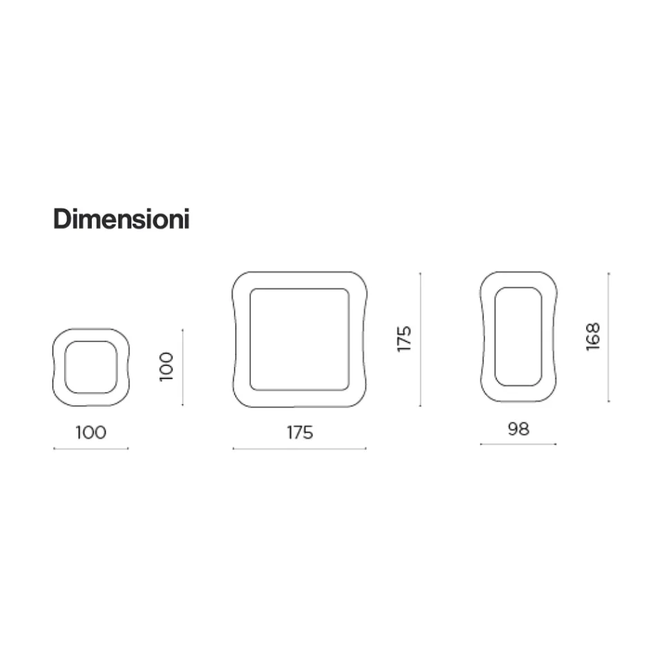 Pasqyrë Muri me Kornizë në Xham të Shkrirë Prodhuar në Itali - E Adhuruar Viadurini