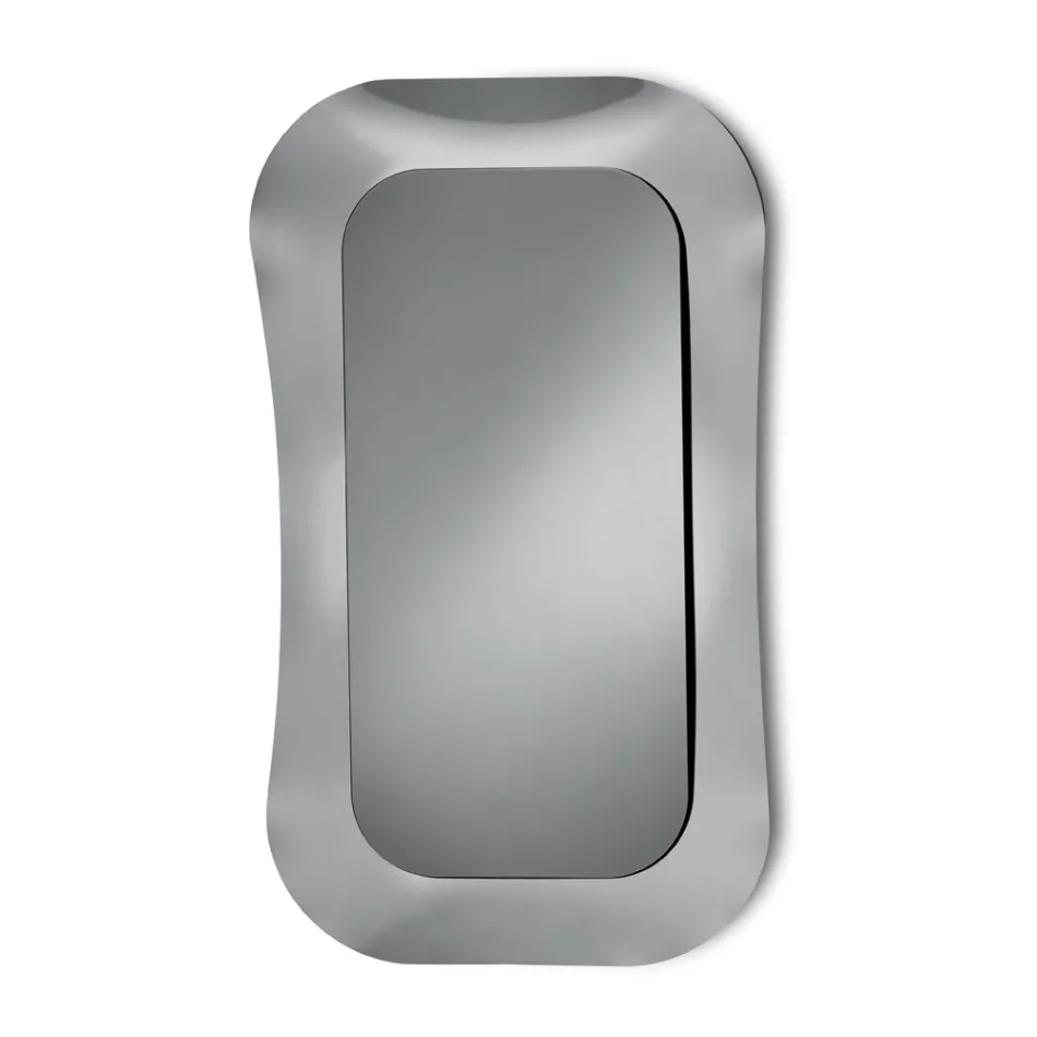 Pasqyrë Muri me Kornizë në Xham të Shkrirë Prodhuar në Itali - E Adhuruar Viadurini