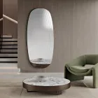 Pasqyrë Muri Arabella me Gdhendje e Prodhuar në Itali Viadurini