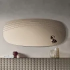 Pasqyrë Muri Arabella me Gdhendje e Prodhuar në Itali Viadurini