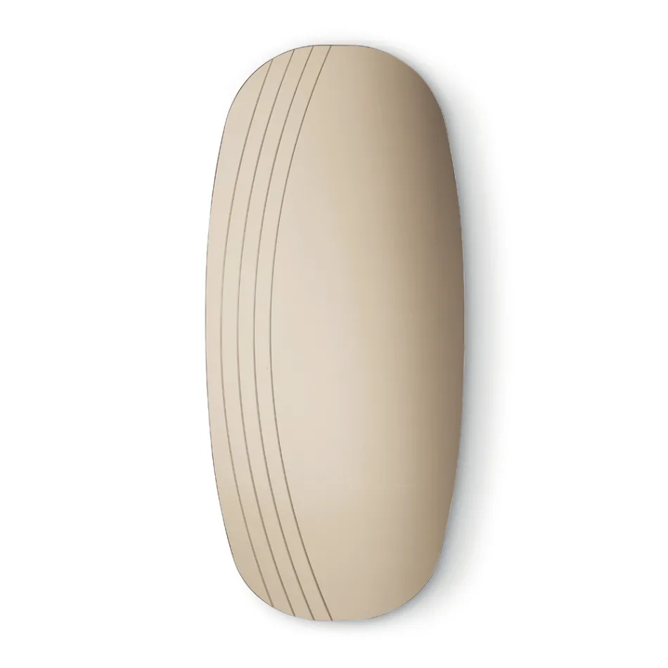 Pasqyrë Muri Arabella me Gdhendje e Prodhuar në Itali Viadurini