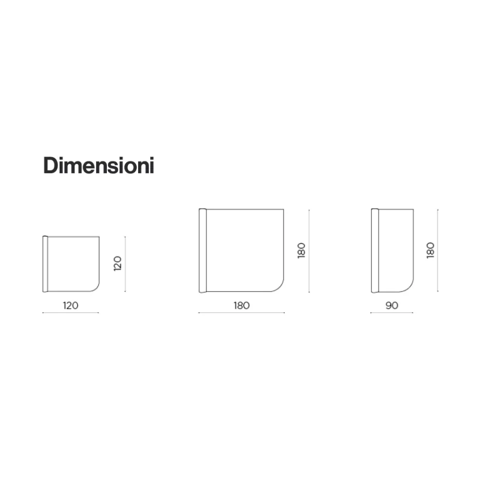 Pasqyrë Muri Beniamina me Anësore të Valëzuara Prodhuar në Itali Viadurini