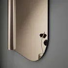 Pasqyrë Muri Beniamina me Anësore të Valëzuara Prodhuar në Itali Viadurini