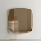 Pasqyrë muri me strukturë në dru të lyer të zi Prodhuar në Itali - Arya Viadurini