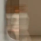 Pasqyrë muri me strukturë në dru të lyer të zi Prodhuar në Itali - Arya Viadurini