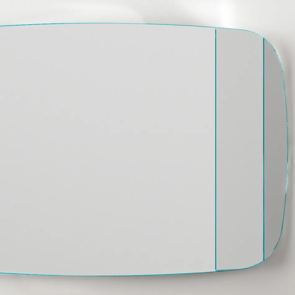 Pasqyrë muri me strukturë në dru të lyer të zi Prodhuar në Itali - Arya Viadurini