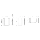 Pasqyrë muri me strukturë në dru të lyer të zi Prodhuar në Itali - Arya Viadurini