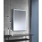 Pasqyrë muri me kornizë alumini dhe dritë LED prodhuar në Itali - Chik Viadurini